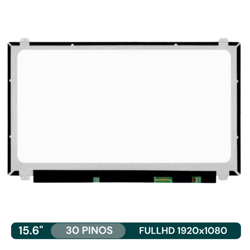 Ecrã LCD 15.6" 1920x1080 FullHD 30Pin 35cm c/Brackets - NV156FHM-N41