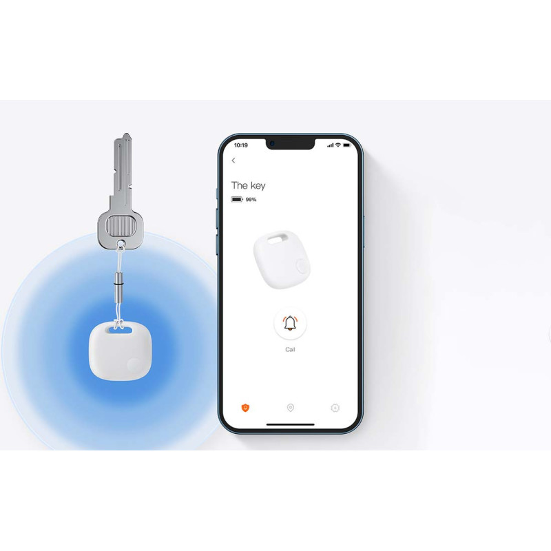 Localizador Bluetooth Até 30m Branco BaseUS