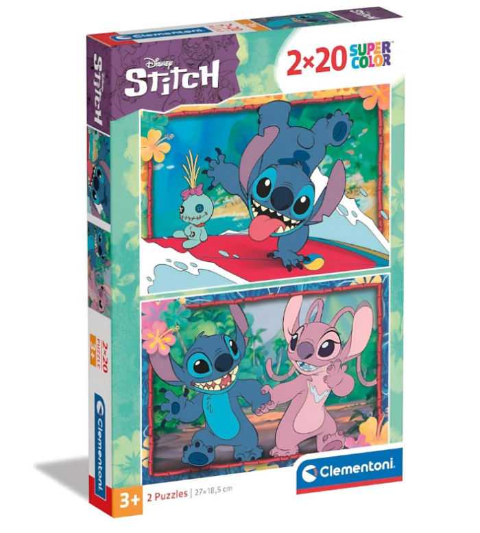 Puzzle Super Color 2x20 Disney Stitch - Clementoni
