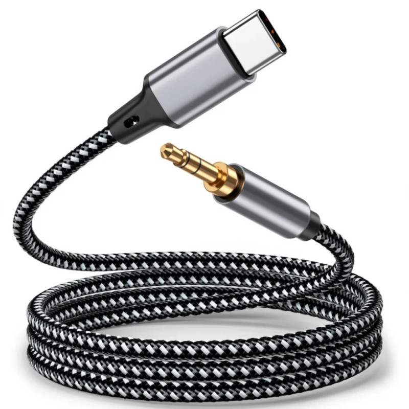 Cabo adaptador Audio Type-C para Jack 3.5mm 2 Metros