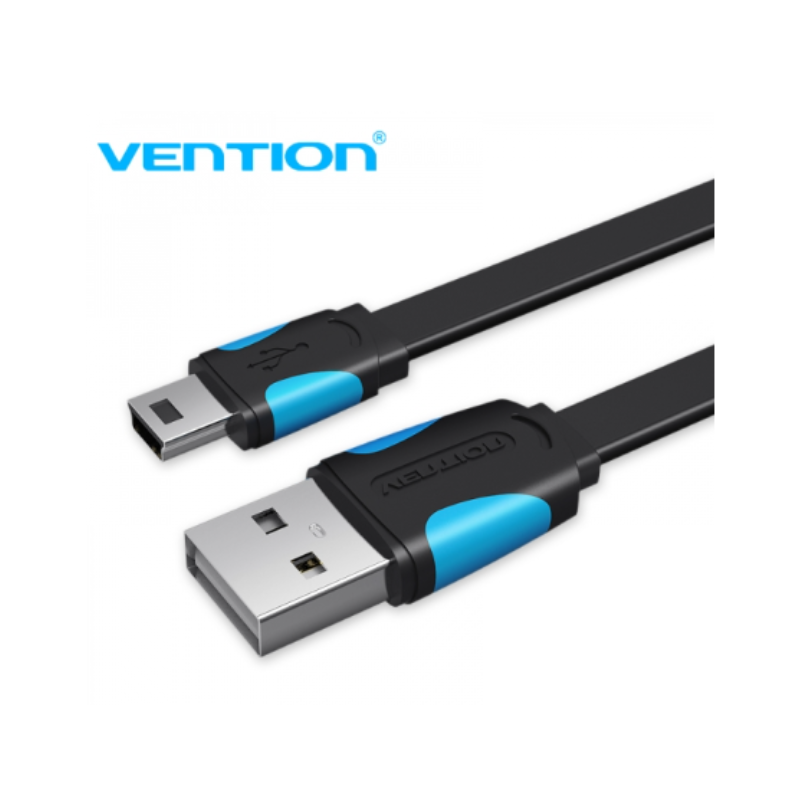 Cabo USB 2.0 Macho para Mini USB Macho - 0.5 m - Azul e Preto