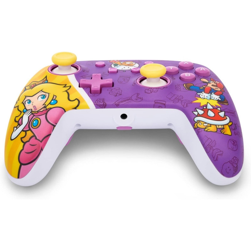 Comando com fio PowerA Enhanced para Nintendo Switch - Princess Peach Battle