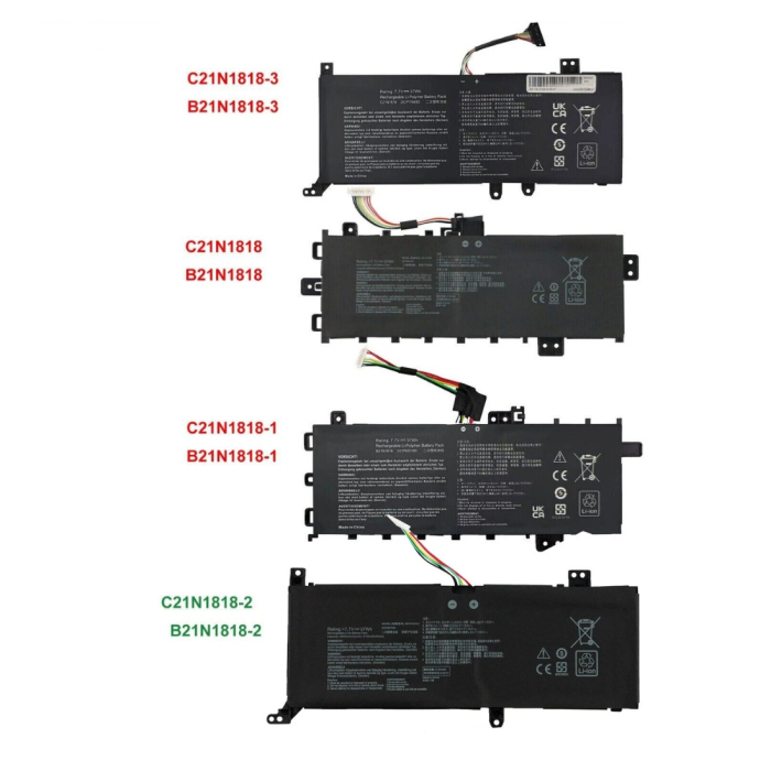 Bateria Compatível Asus C21N1818-1 7.6V 4100mAh