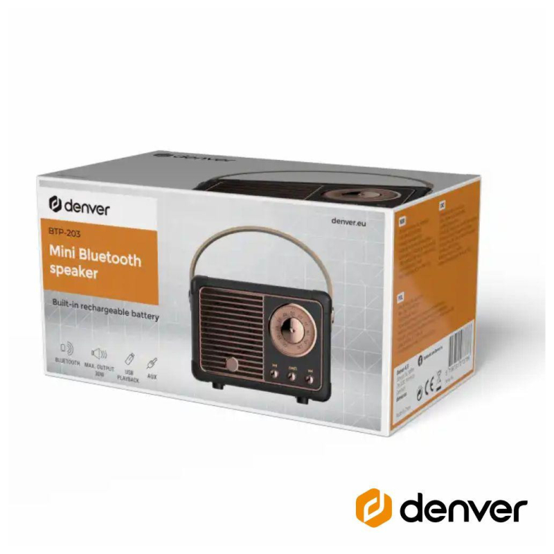 Coluna 30W Bluetooth 5.0 Preto