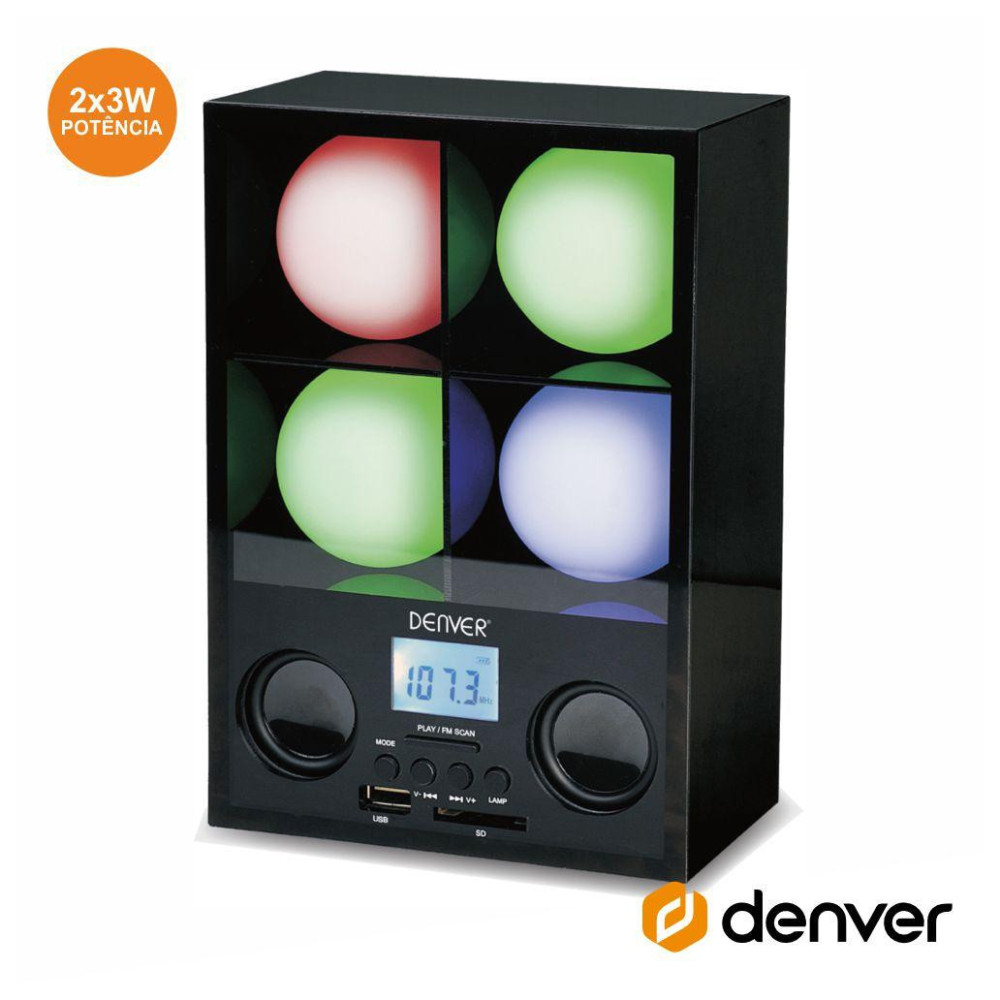 Coluna C/ Projetor Luz Mp3/SD/USB/Rádio
