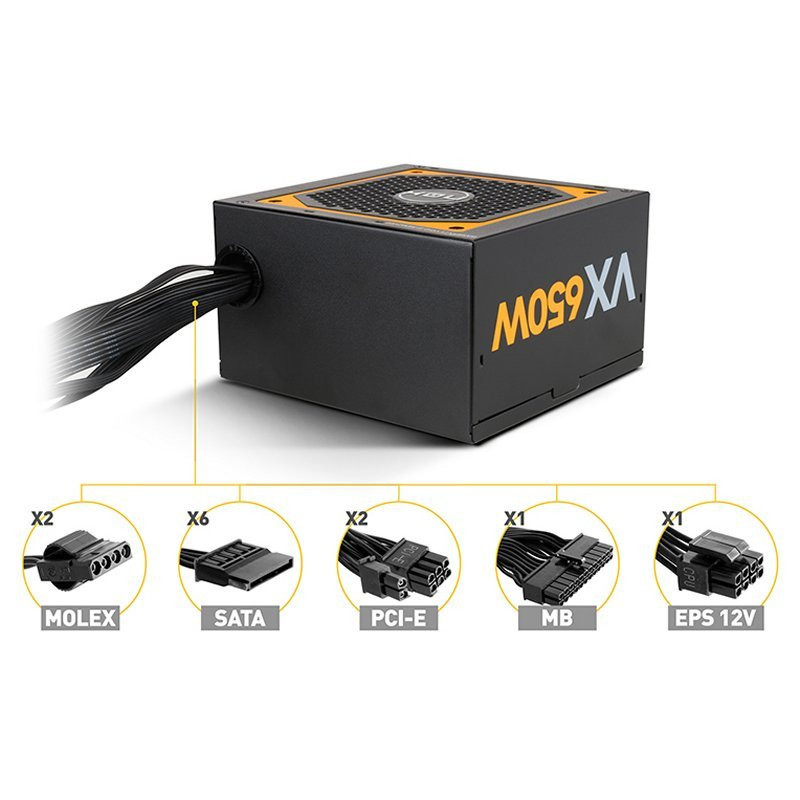 NOX Fonte de Alimentação Urano VX 650W 80+ BRONZE