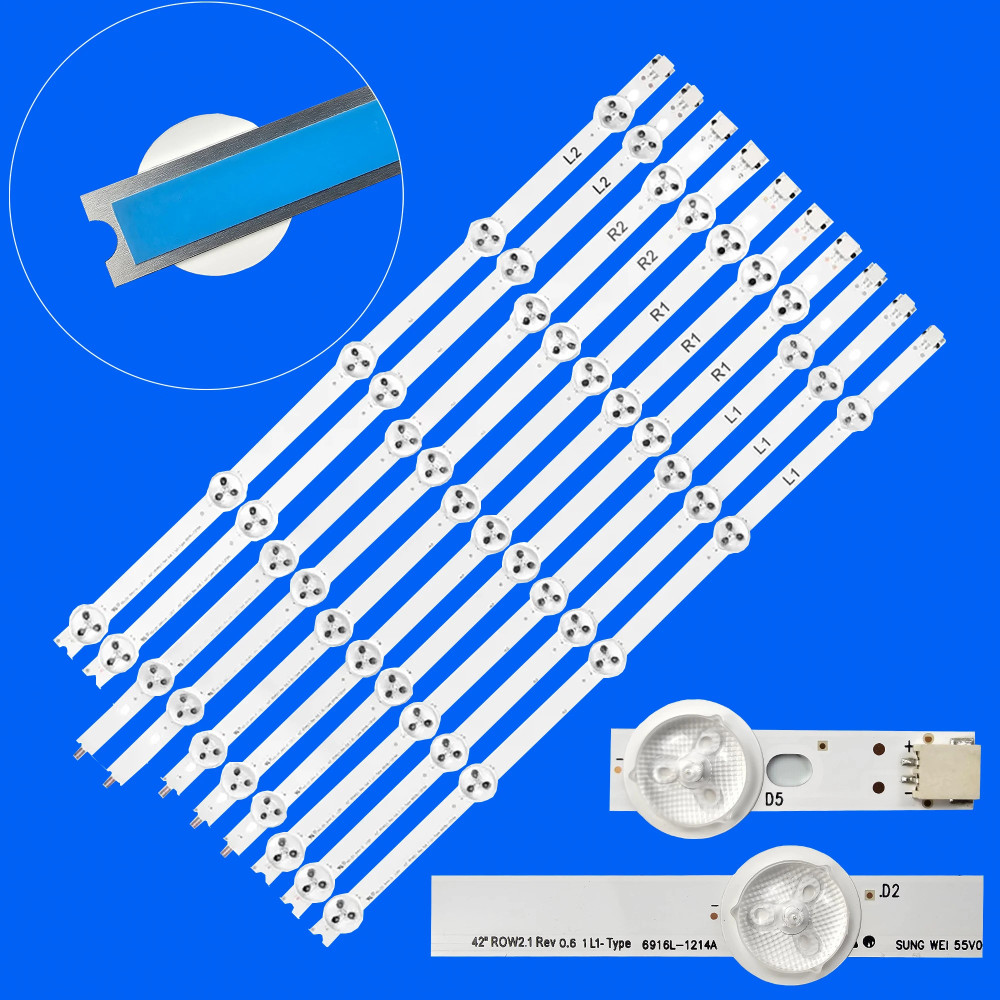 Barra de LEDs TV LG 42" (kit 10x)