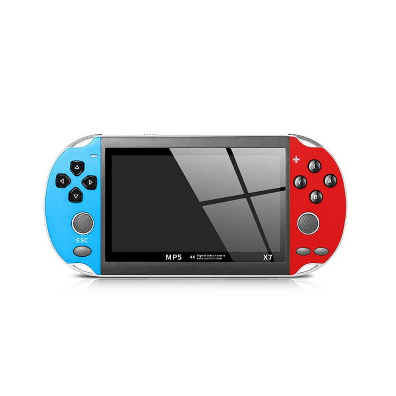 Consola Retro X7 Portátil 4.3" HD 10000 jogos clássicos (Azul e Vermelha)