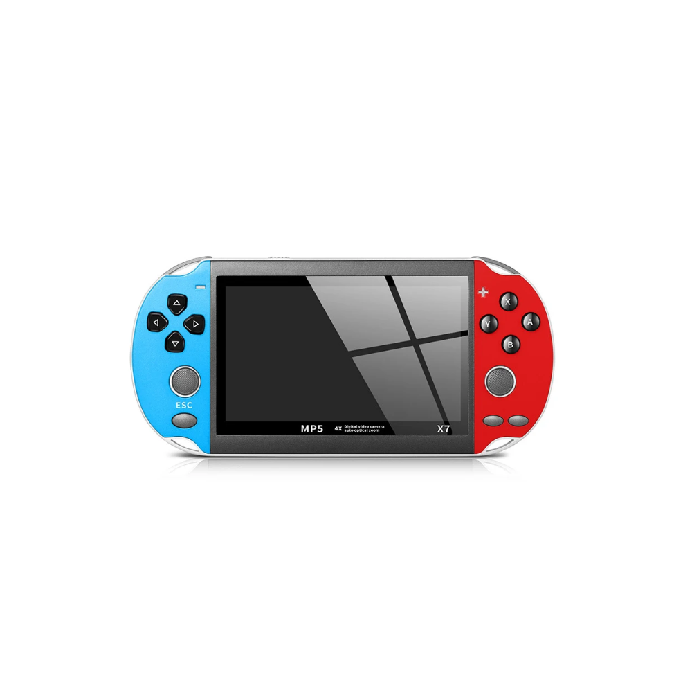 Consola Retro X7 Portátil 4.3" HD 10000 jogos clássicos (Azul e Vermelha)