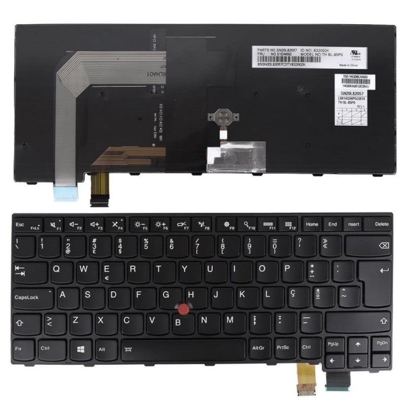 Lenovo T460s Teclado PT - FRU00PA515