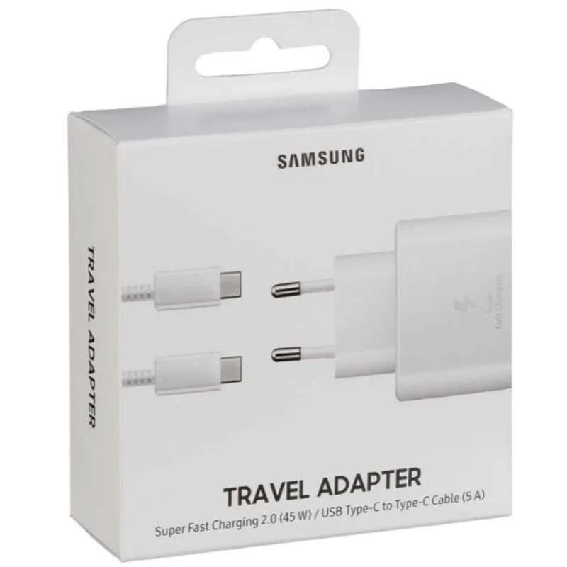 Carregador Original Samsung USB-C 45W Branco + cabo