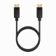 Cabo Aisens Displayport 4K 60Hz DP-DP 1M - Cor Preto