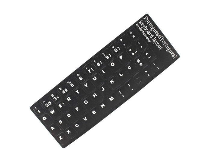 Sticker conversão Teclado PT Preto