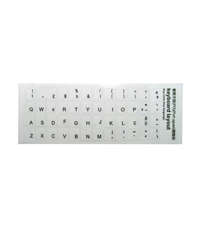 Sticker conversão Teclado PT Branco