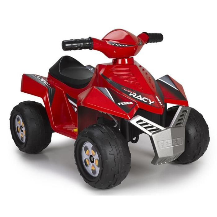 Moto Elétrica Criança Feber Quad Racy Vermelha 6V