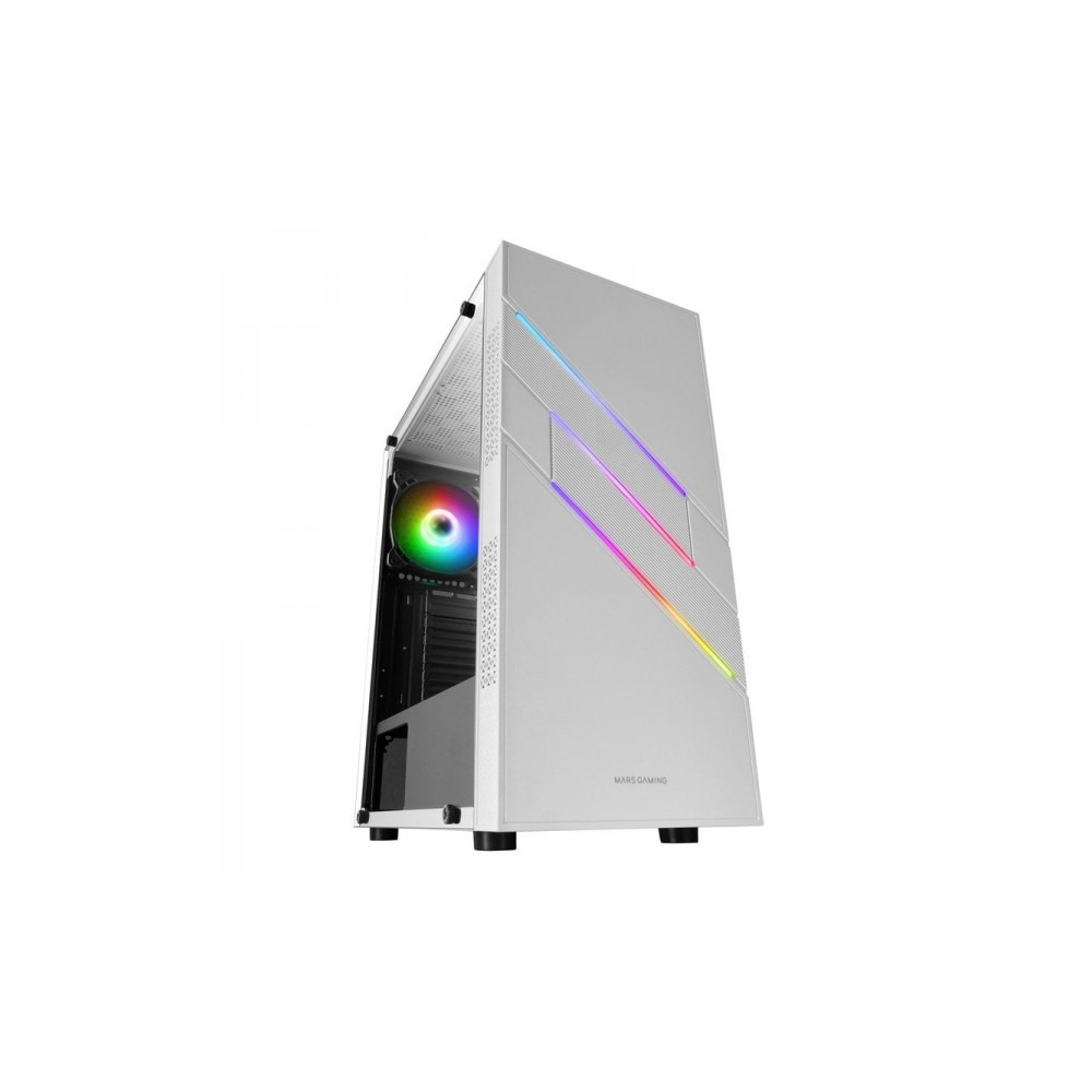 Caixa Mars Gaming ARGB (Branca) Compatível com placas-mãe ATX