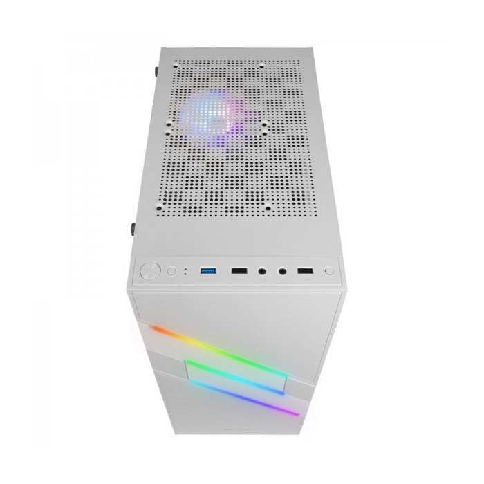 Caixa Mars Gaming ARGB (Branca) Compatível com placas-mãe ATX