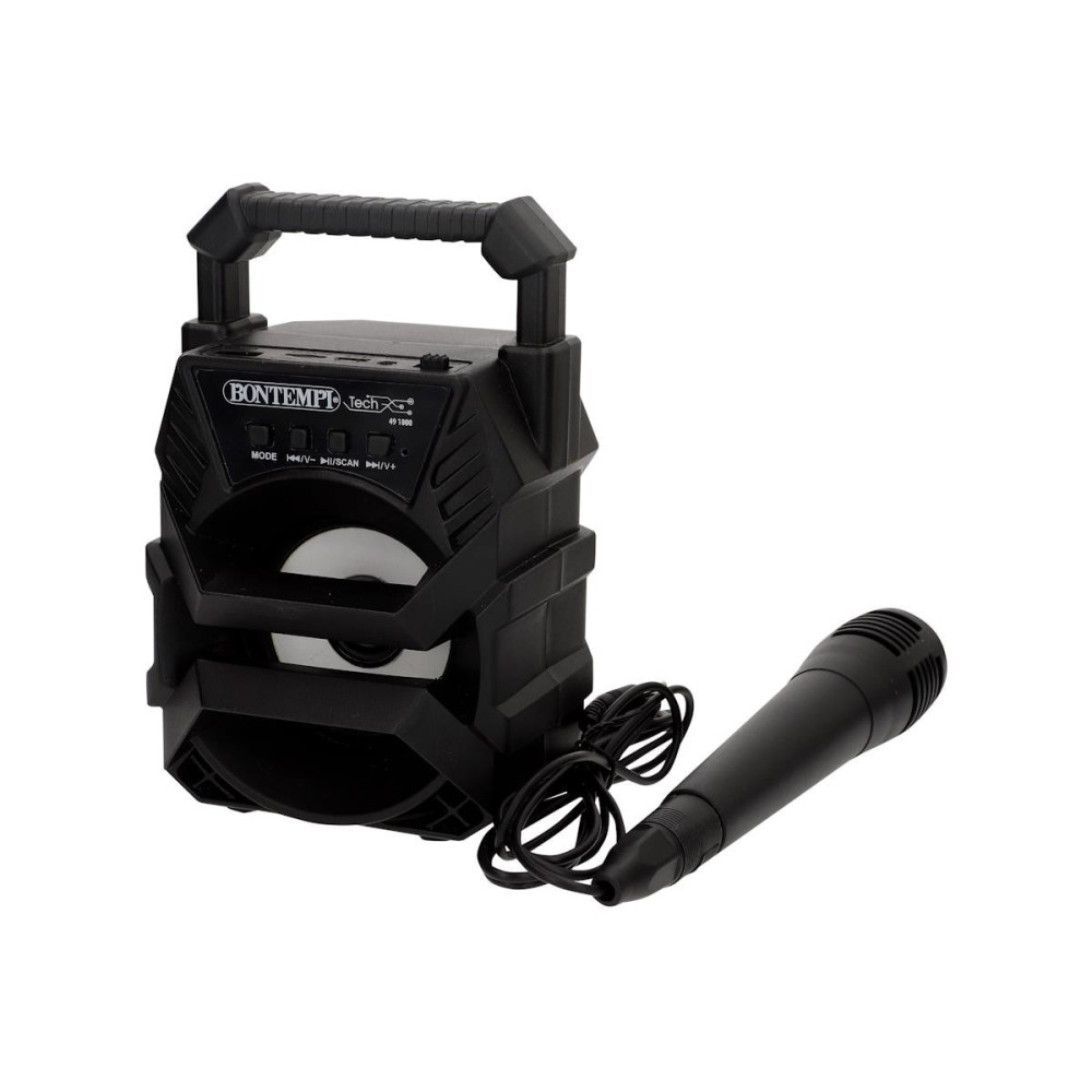 Mini Coluna Wireless C/ Micro- Preto