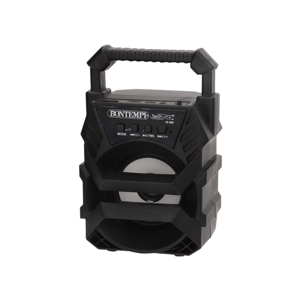 Mini Coluna Wireless C/ Micro- Preto