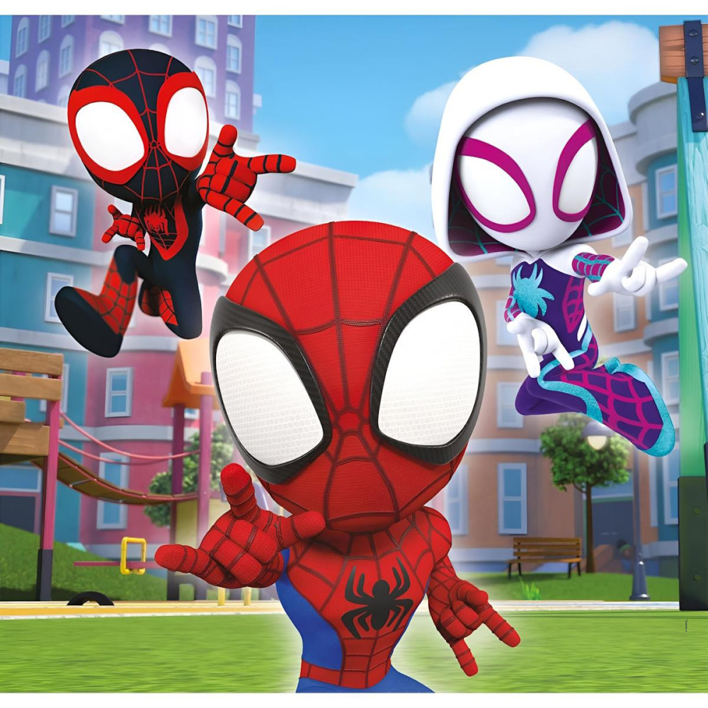Puzzle Super Color 3x48 Marvel: Spidey and His Amazing Friends - Clementoni