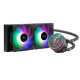 WaterCooler Unykach Aquastorm 240 - Iluminação RGB - Visor de temperatura da CPU
