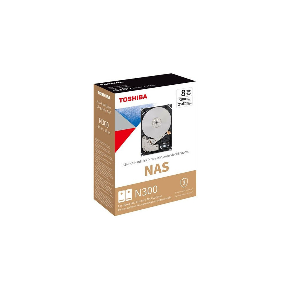 Toshiba 8TB 3.5" NAS SATA 7200RPM  256MB buffer