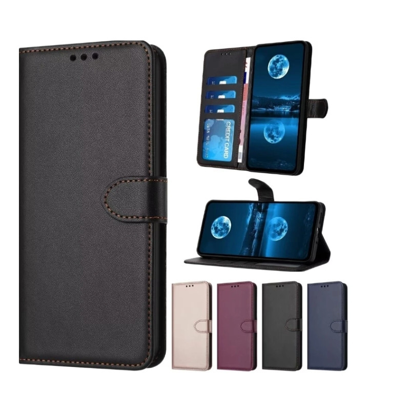 Capa Fold Preta c/ Porta Cartões Xiaomi Redmi 10C