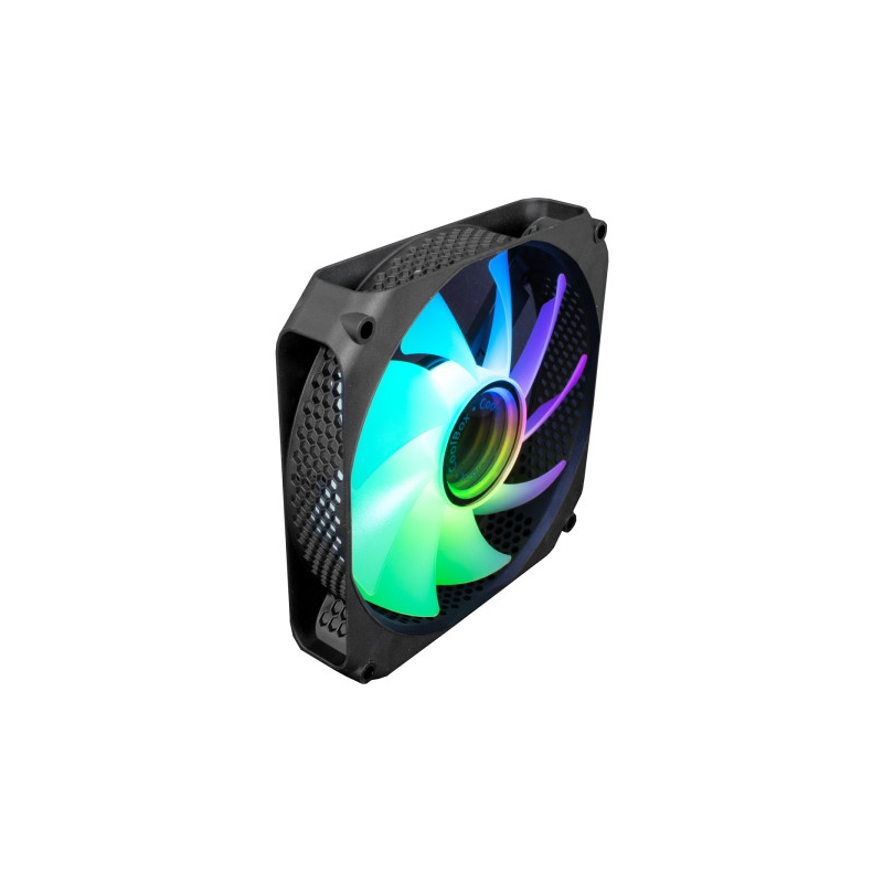 Ventilador Coolbox Infinity ARGB Efeito Túnel Colorido - Silencioso  Rolamento Hidráulico - Preto