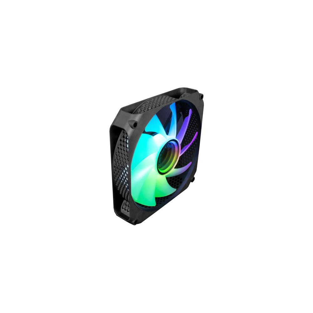 Ventilador Coolbox Infinity ARGB Efeito Túnel Colorido - Silencioso  Rolamento Hidráulico - Preto