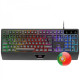 Combo Gamer 3 em 1 Mars Gaming - Teclado RGB H-Mech -  Rato de 3200 DPI - Mouse Pad Nanotextil Rainbow Preto
