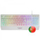 Combo Mars Gaming MCP124 3 em 1 - Teclado RGB H-Mech  Mouse com interruptores RGB HUANO - Branco