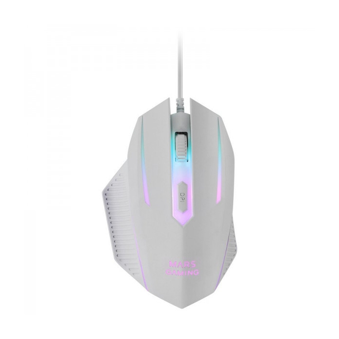 Combo Mars Gaming MCP124 3 em 1 - Teclado RGB H-Mech  Mouse com interruptores RGB HUANO - Branco