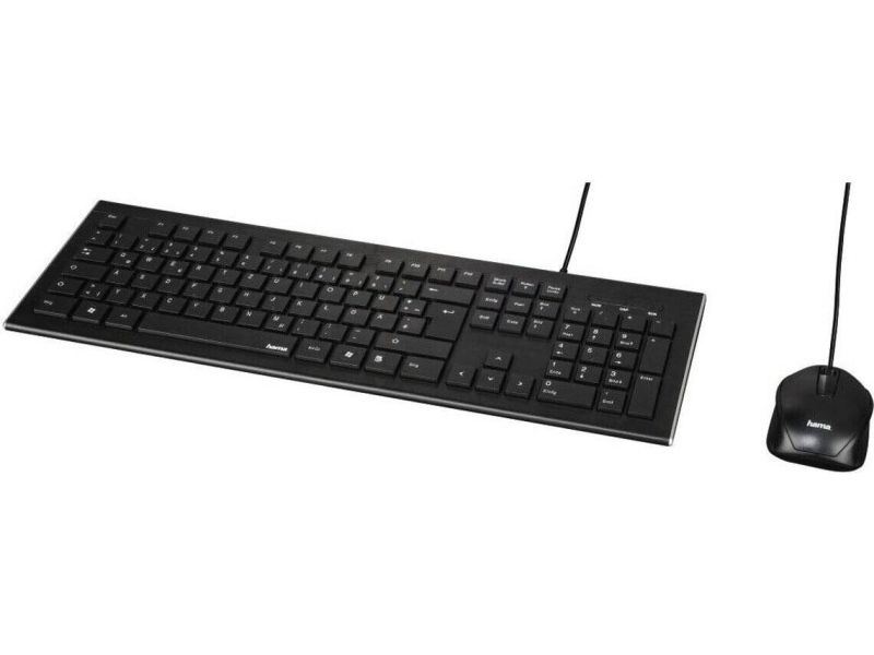 Teclado + Rato (PT) Preto Hama