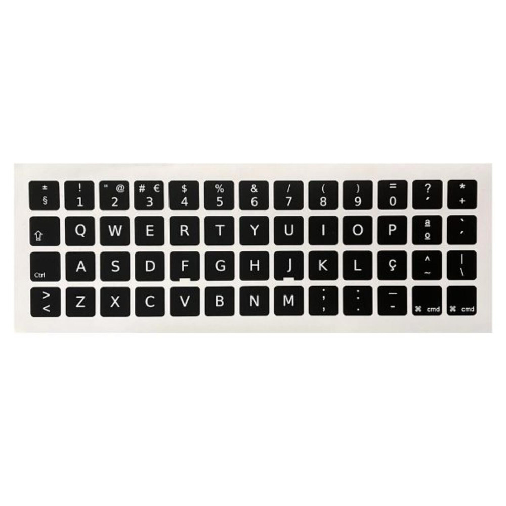 Sticker conversão Teclado PT Preto MacBook (14x14)