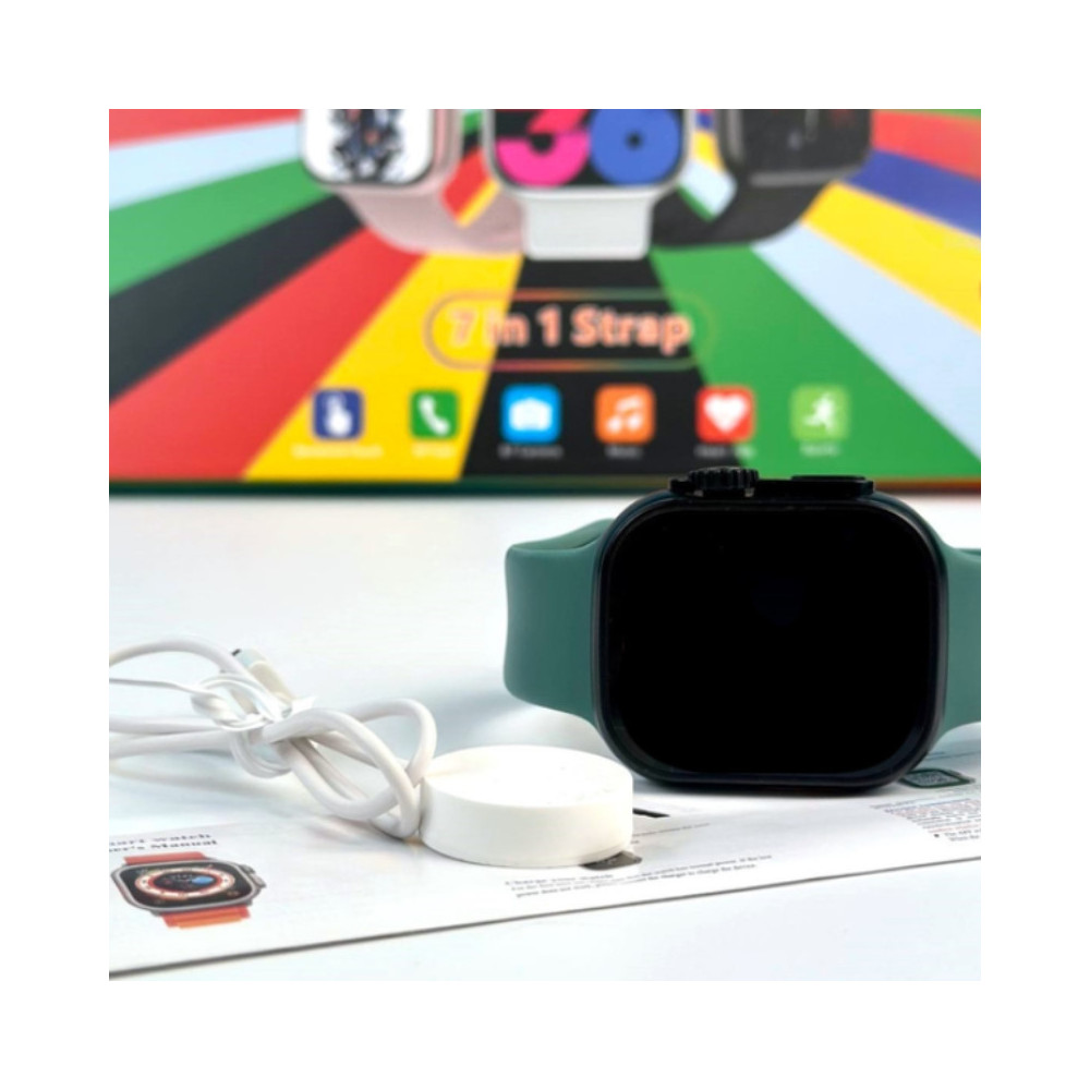 Smartwatch T24 ProMax 49mm Alumínio (Kit 7 em 1- Preto)