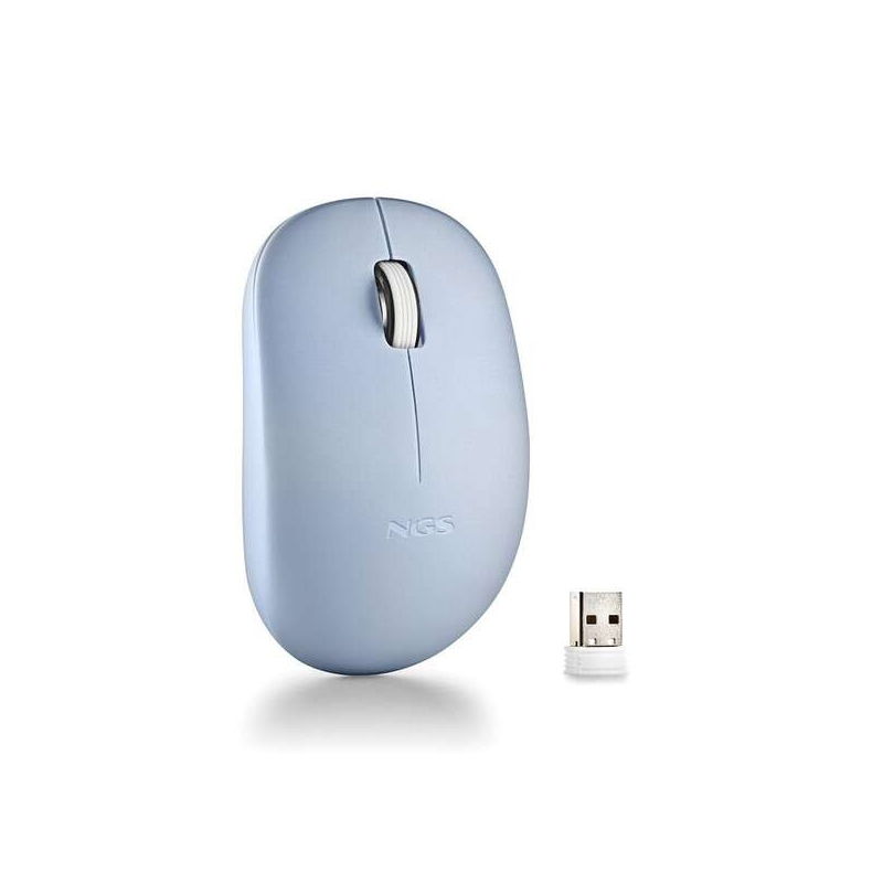 Rato Sem-Fios NGS Teclas Silenciosas Azul - Ambidestro