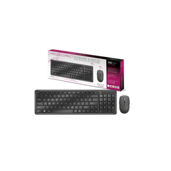 Teclado PT + Rato Wireless MKPLUS Compact