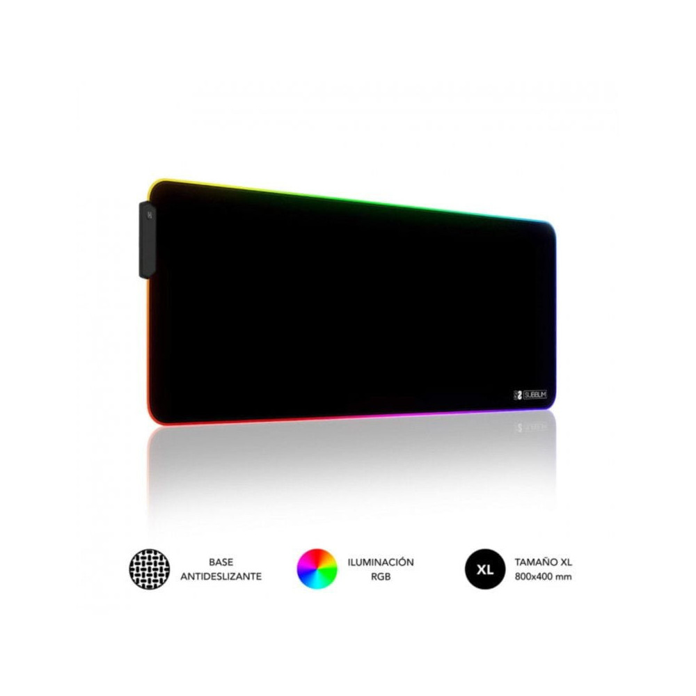 Tapete Subblim XL Premium LED RGB 9 Cores (Preto)