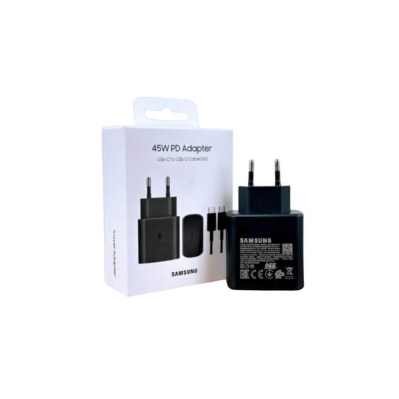 Carregador Original Samsung USB-C 45W Preto