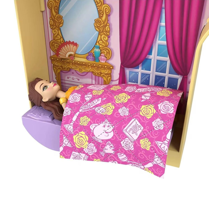Disney - Mini casa de bonecas Castelo de Bela da Disney Princess