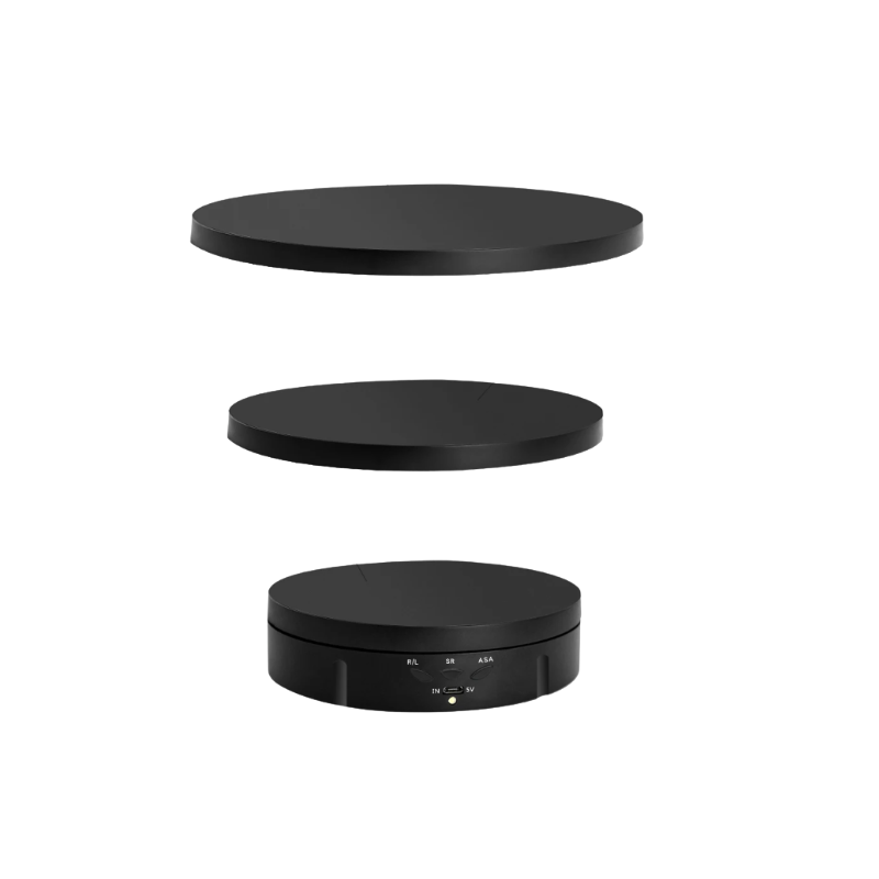 Base Giratória de 3 velocidades 360 15-22cm c/Comando (Preta)*não inclui bateria