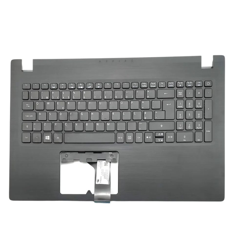 Acer A315-21(G)/31/51 Keyboard (PORTUGUESE) & Upper Cover (BLACK) - 6B.GNPN7.019