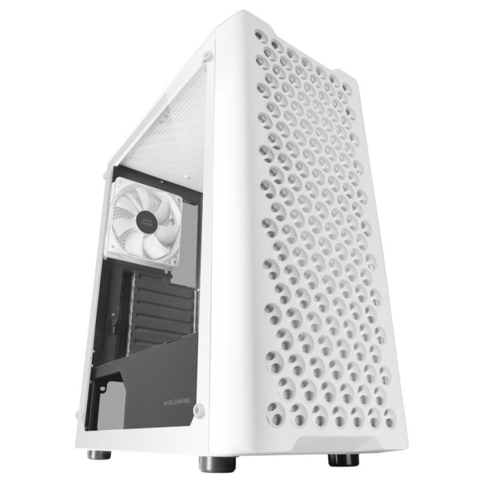 Caixa PC Mars Gaming MC-iPRO ATX Mesh Frontal 3D Vidro Temperado Ventoinha FDB (Branca)