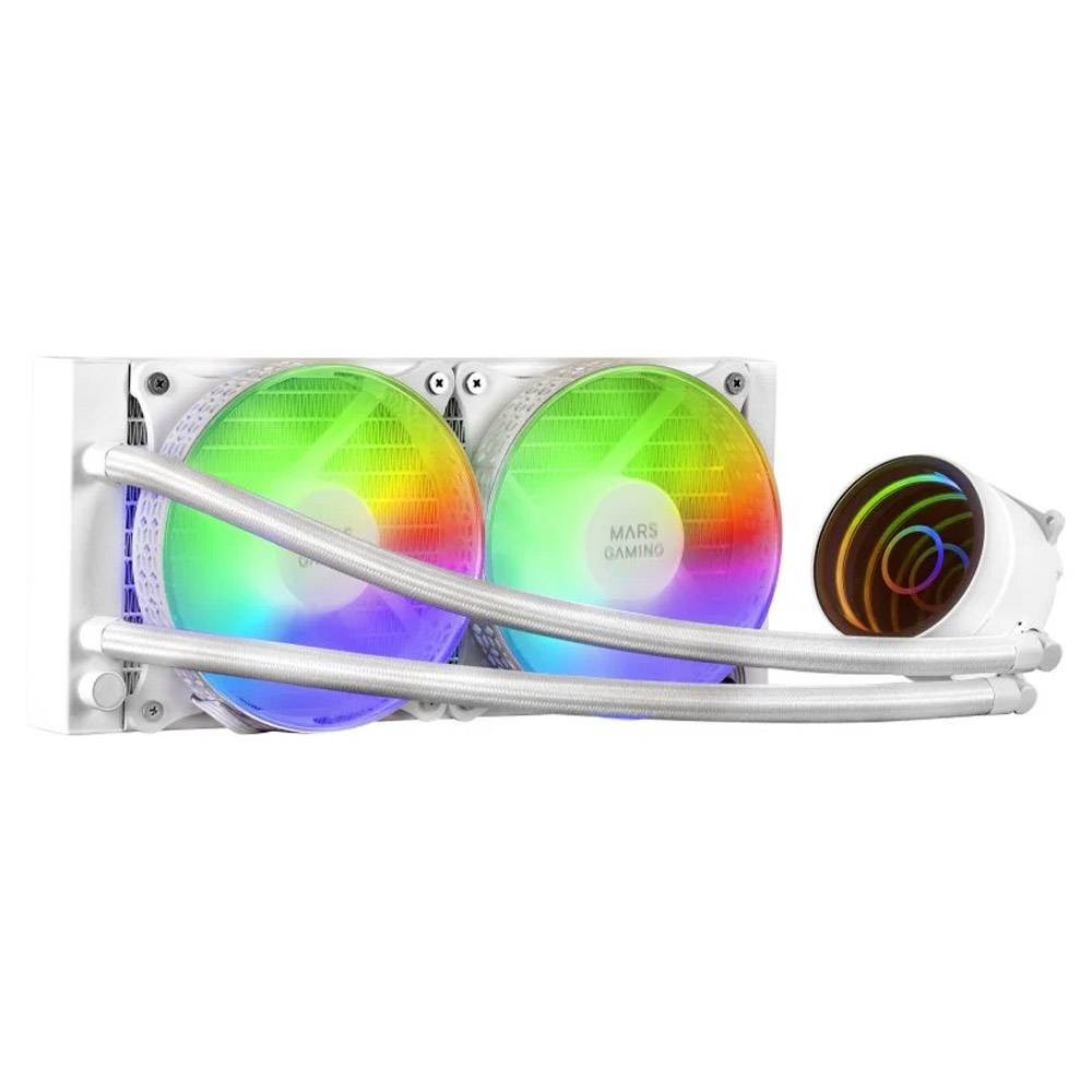 Water Cooler CPU Mars Gaming 240mm FRGB All-In-One (Branco)