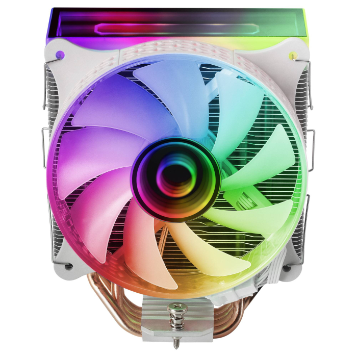 Air Cooler CPU Mars Gaming Dual Mirror Infinite ARGB (Branco)