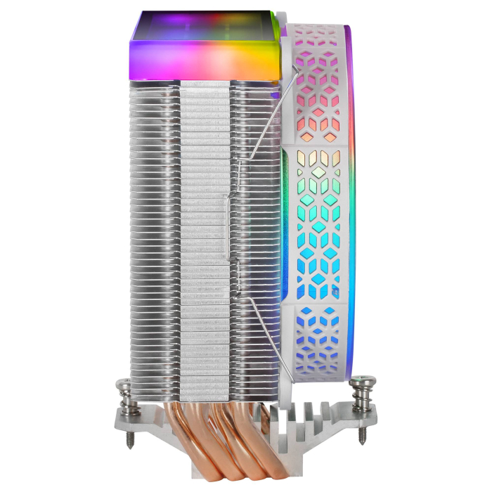 Air Cooler CPU Mars Gaming Dual Mirror Infinite ARGB (Branco)