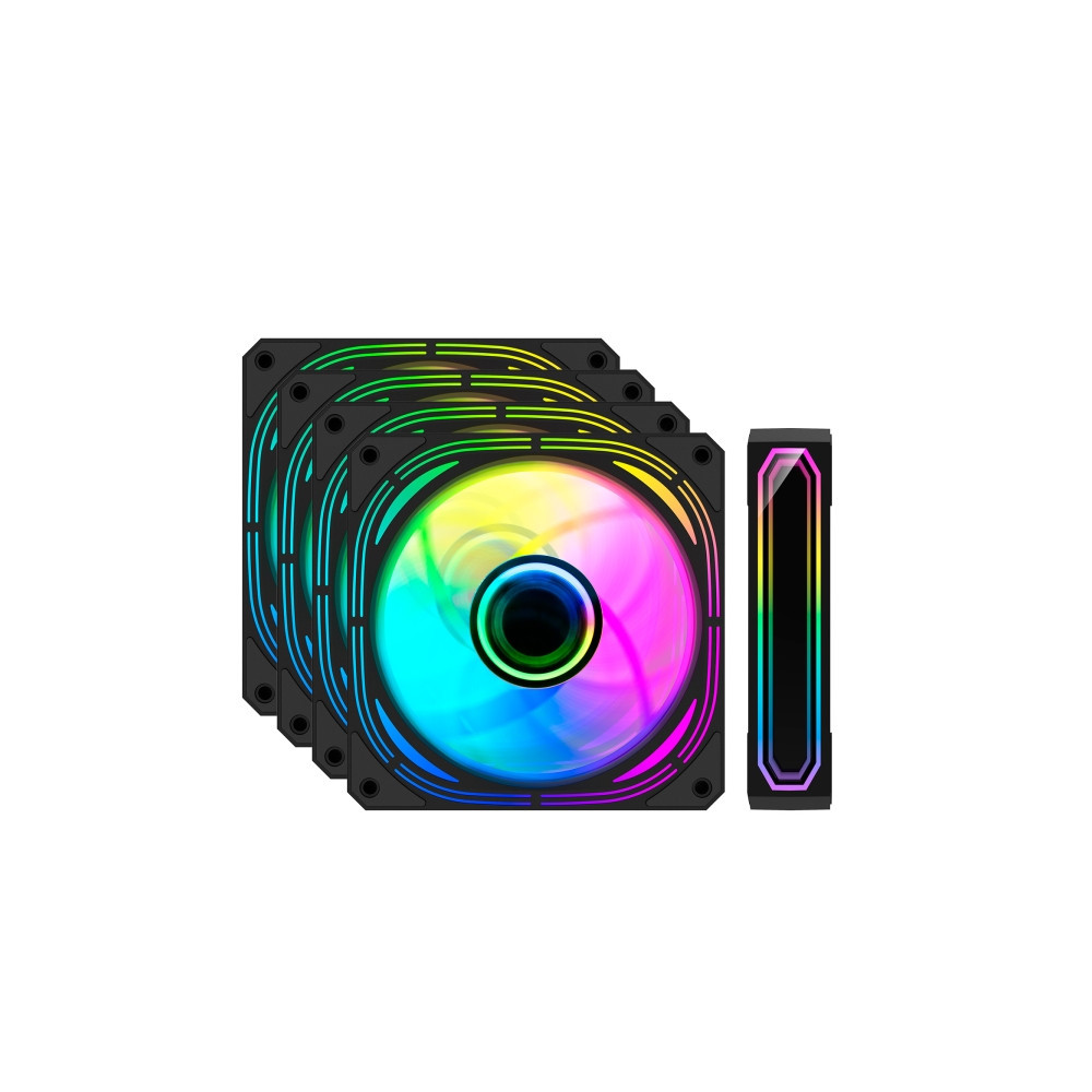 KIT Coolbox 4 Ventoinhas 12cm ARGB Infinity Pro