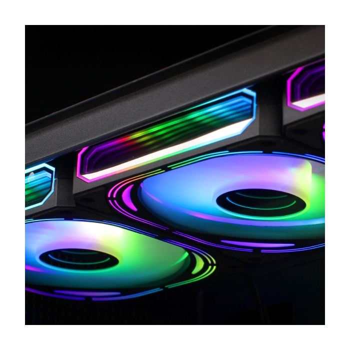 KIT Coolbox 4 Ventoinhas 12cm ARGB Infinity Pro
