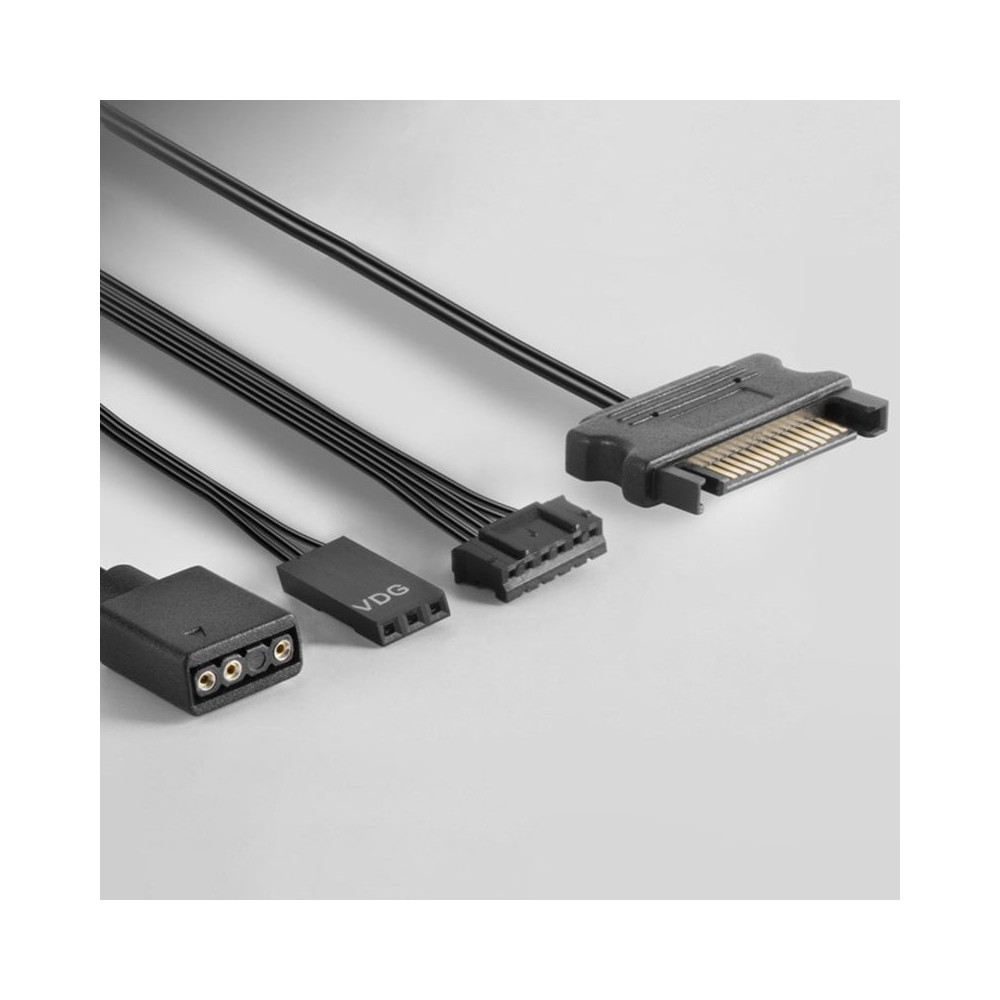 Kit 3x Ventoinhas ARGB Mars Gaming 12cm Espelho Infinito (Pretas)
