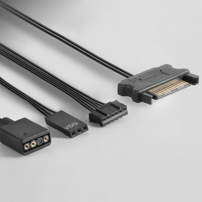 Kit 3x Ventoinhas ARGB Mars Gaming 12cm Espelho Infinito (Pretas)